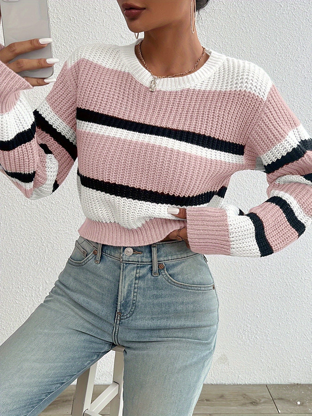 Wren | Sweter w paski w kolorach