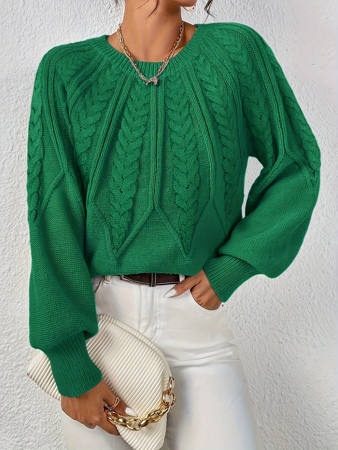Eleanor | Luźny sweter w sploty
