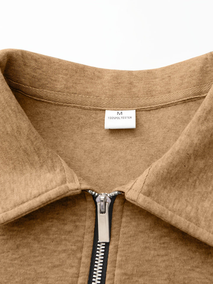 Emmett | Elegancki Pulower z Połowicznym Zipperem