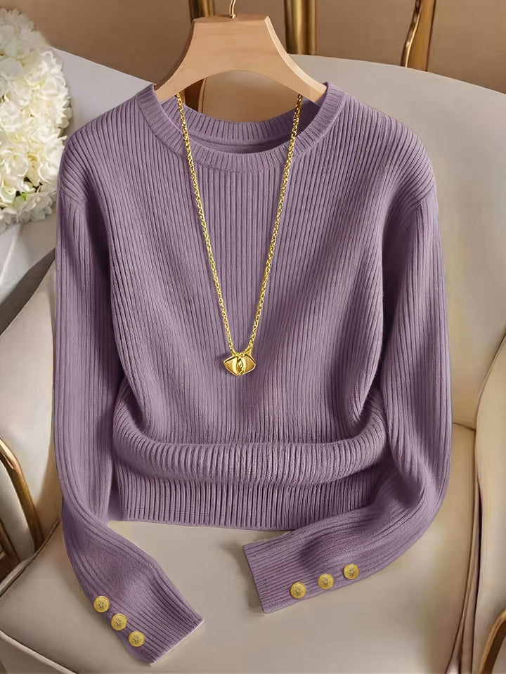 Gretchen | Sweter z ribbowanym mankietem