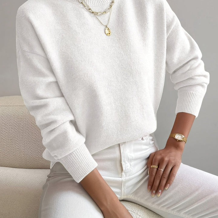 Lorelei | Elegancki Sweter z Mock Neck