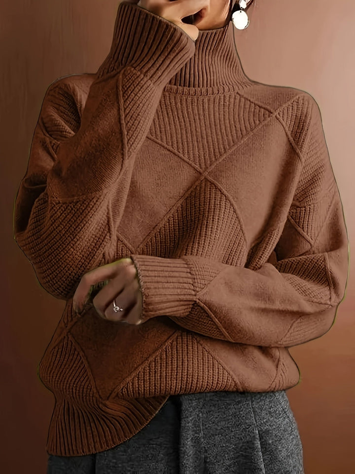 Maeve | Sweter z teksturowanym golfem