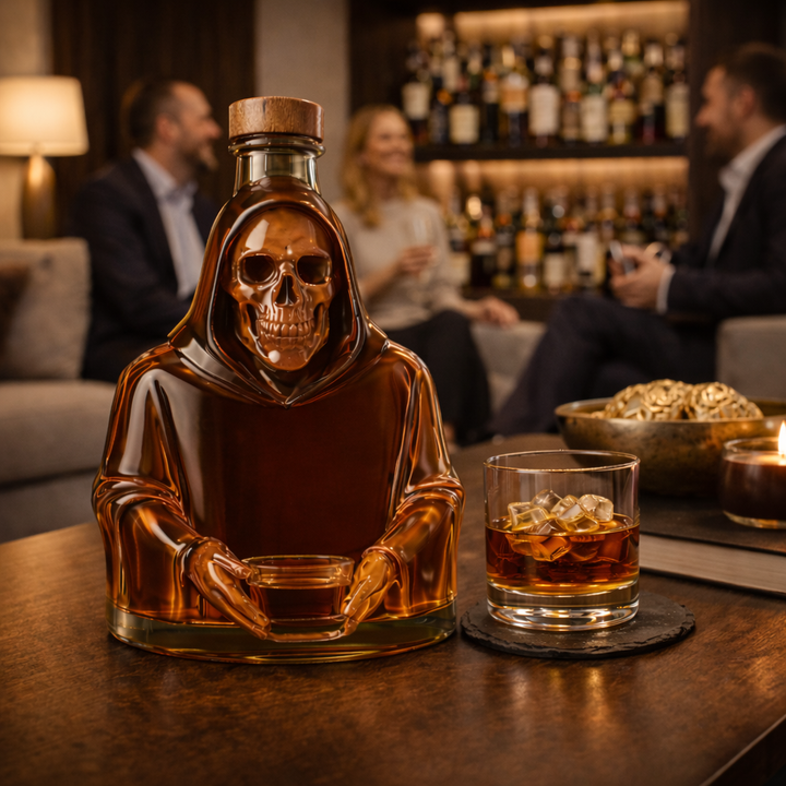 Roger | Butelka Whisky w Designie Śmierci