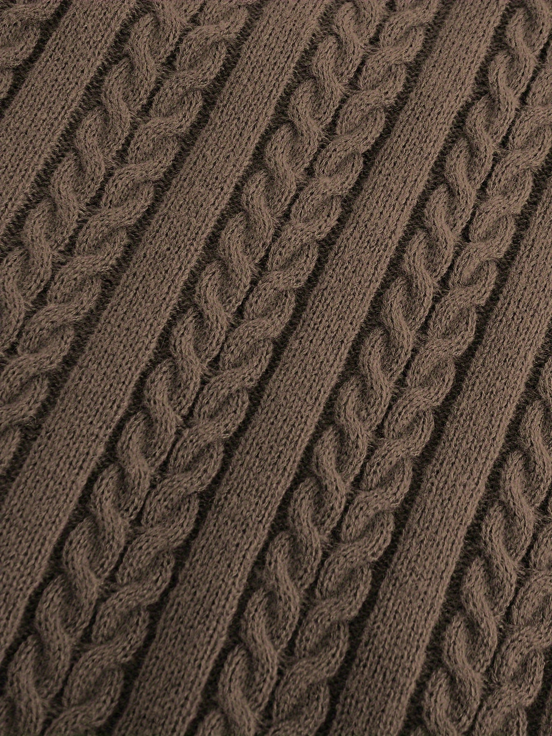Gideon | Kamizelka Sweter V-Neck z Warkoczem