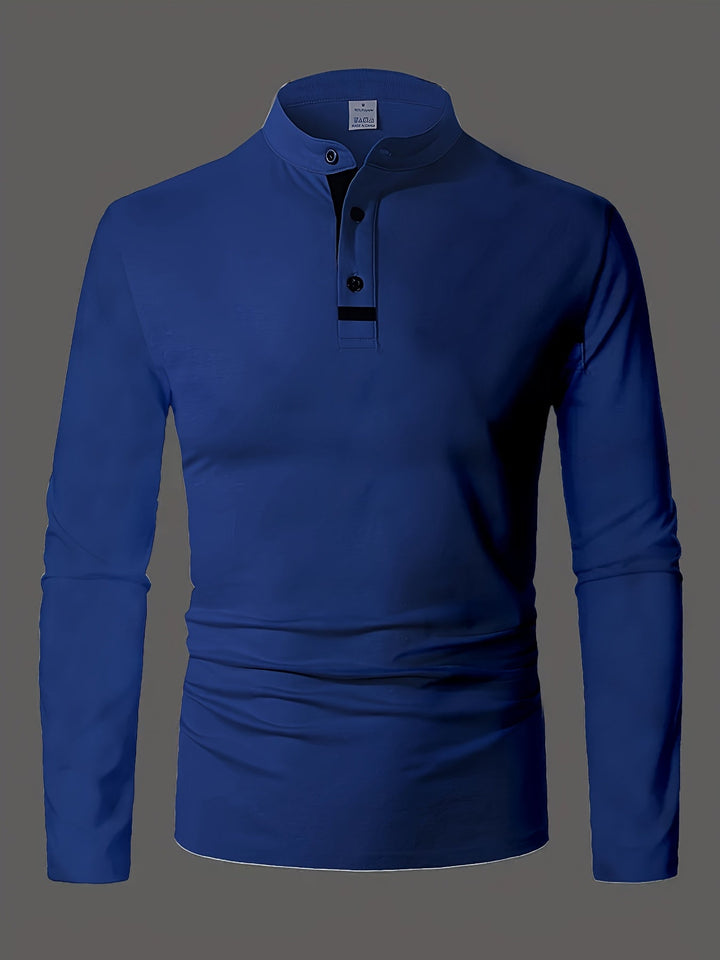 Jasper | Wyrafinowany longsleeve Henley