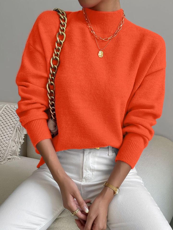 Lorelei | Elegancki Sweter z Mock Neck
