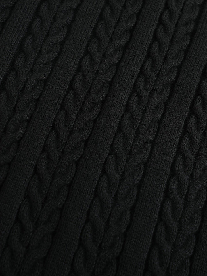 Gideon | Kamizelka Sweter V-Neck z Warkoczem