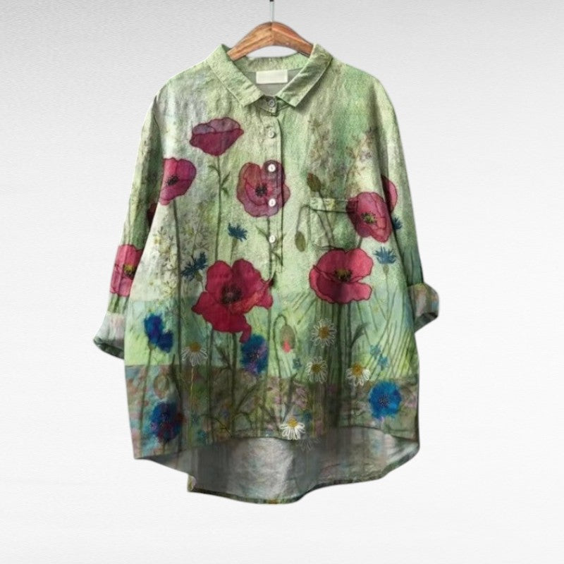 Krista | Casual Artistic Collar Blouse