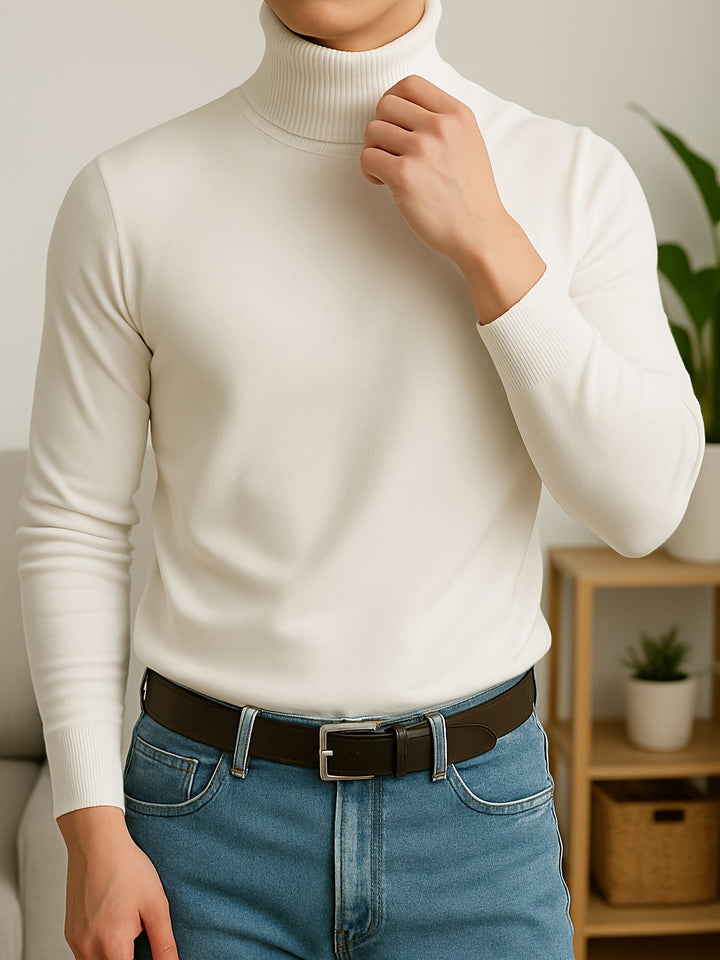 Frederick | Wyszukany Sweter z Wysokim Kołnierzem