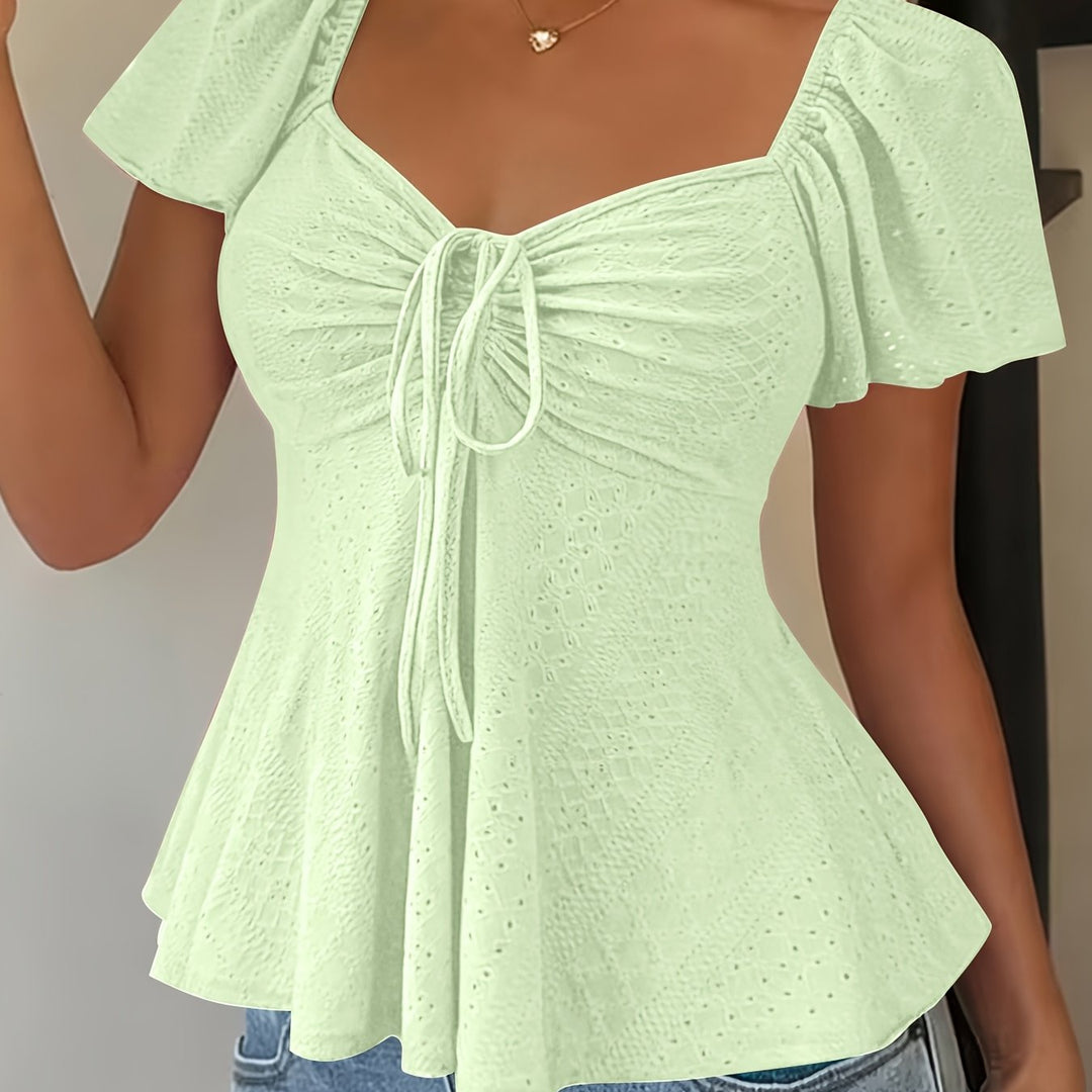 Josephine | Bluzka Peplum z Falbanami