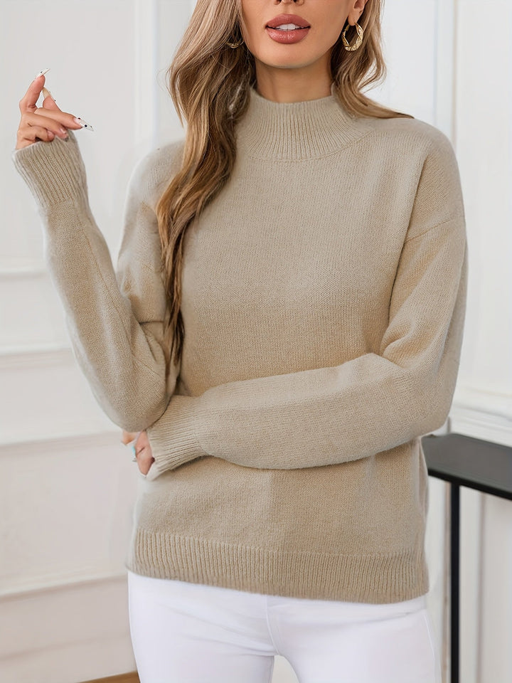 Lorelei | Elegancki Sweter z Mock Neck