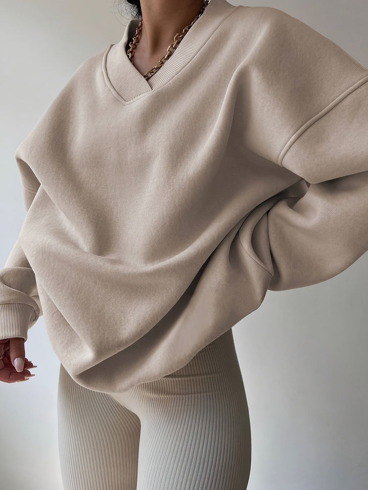 Hazel | Luźny sweter z półzamkiem