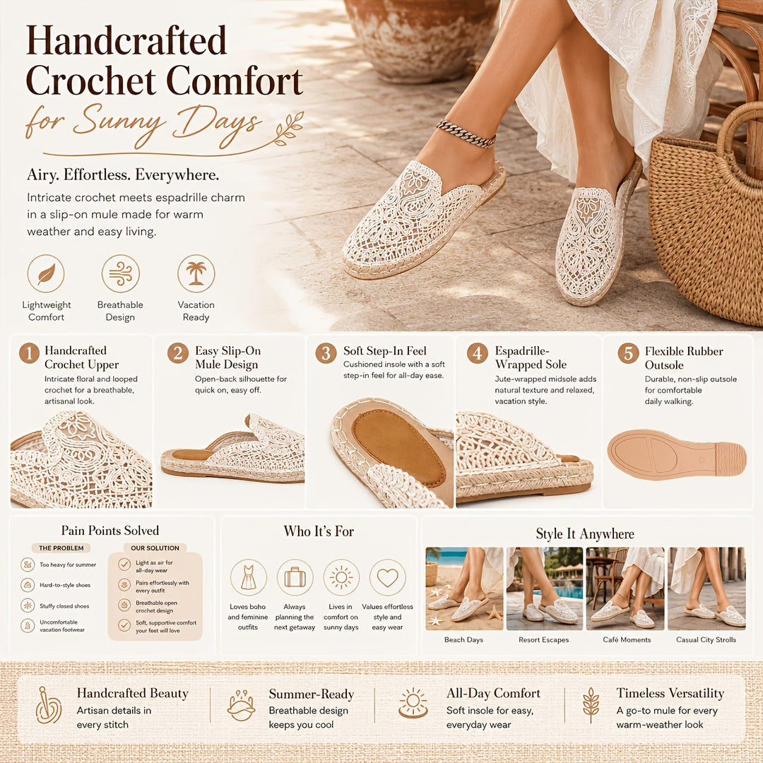 Bonnie | Plecione Klapki Slip-On