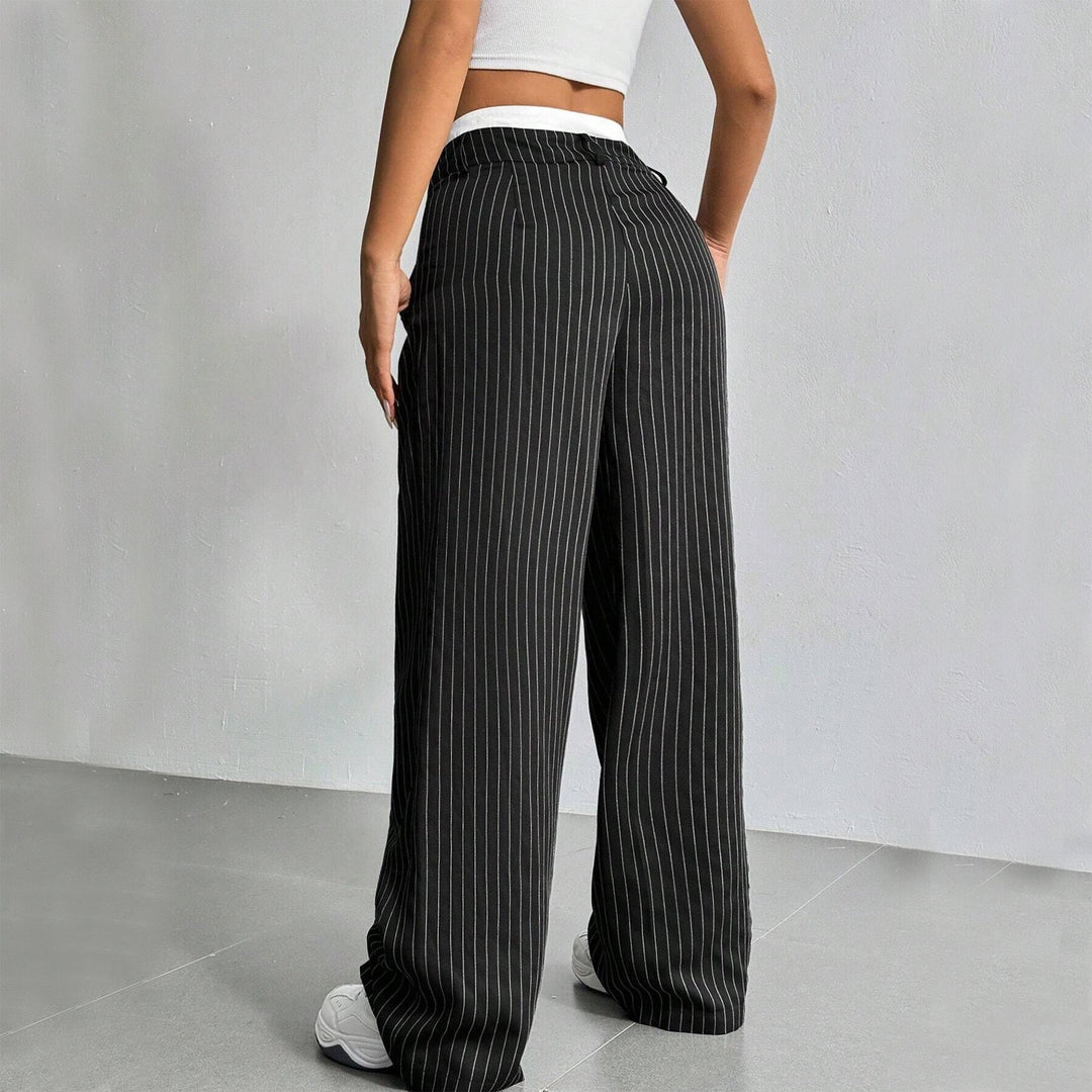 Grace | Casual Striped Wide Pants