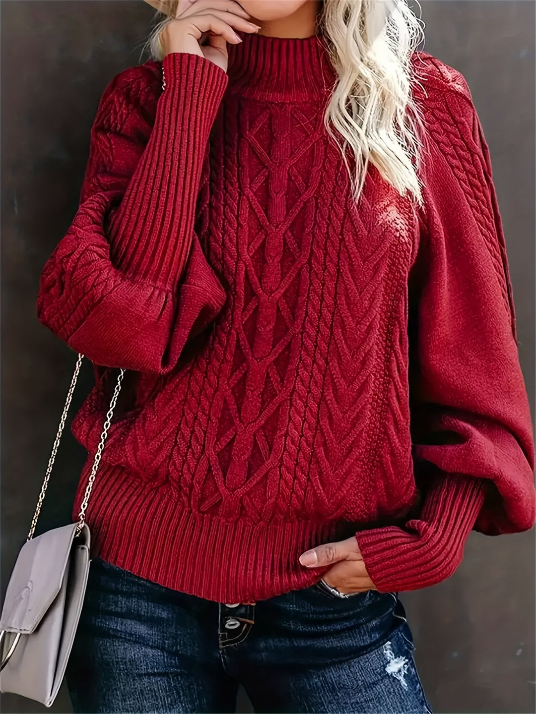 Wren | Przytulny Sweter w Warkocze