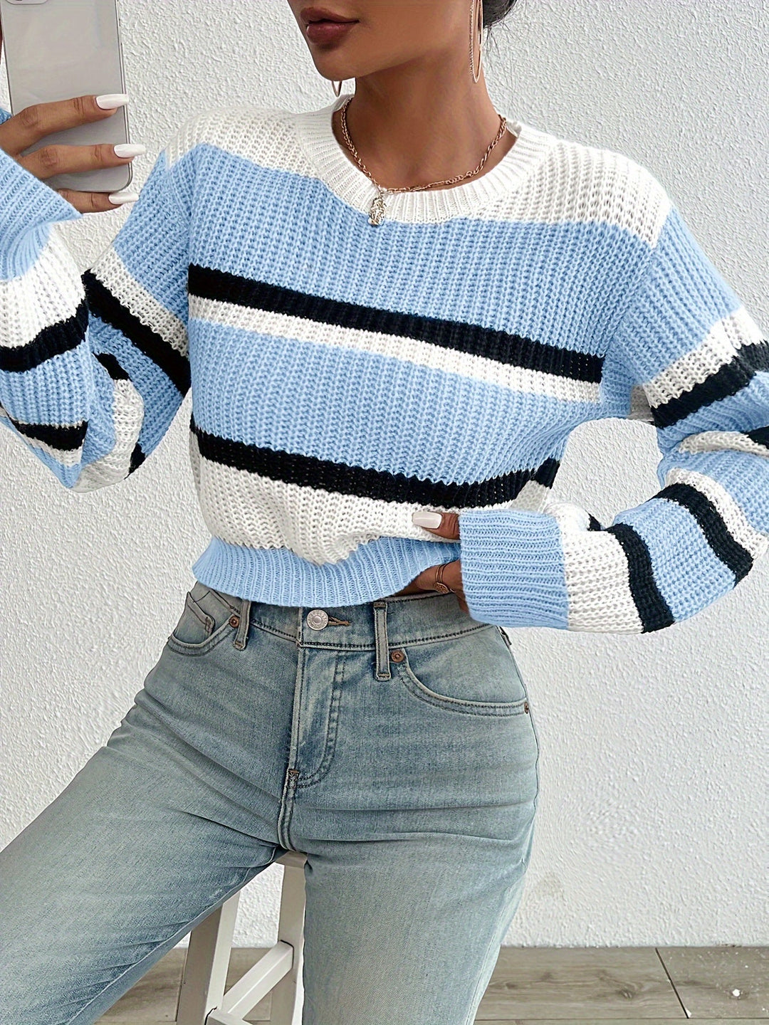 Wren | Sweter w paski w kolorach