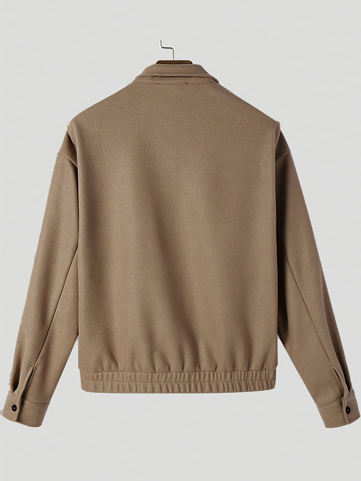 Everett Blake | Elegancka kurtka bomber z guzikami