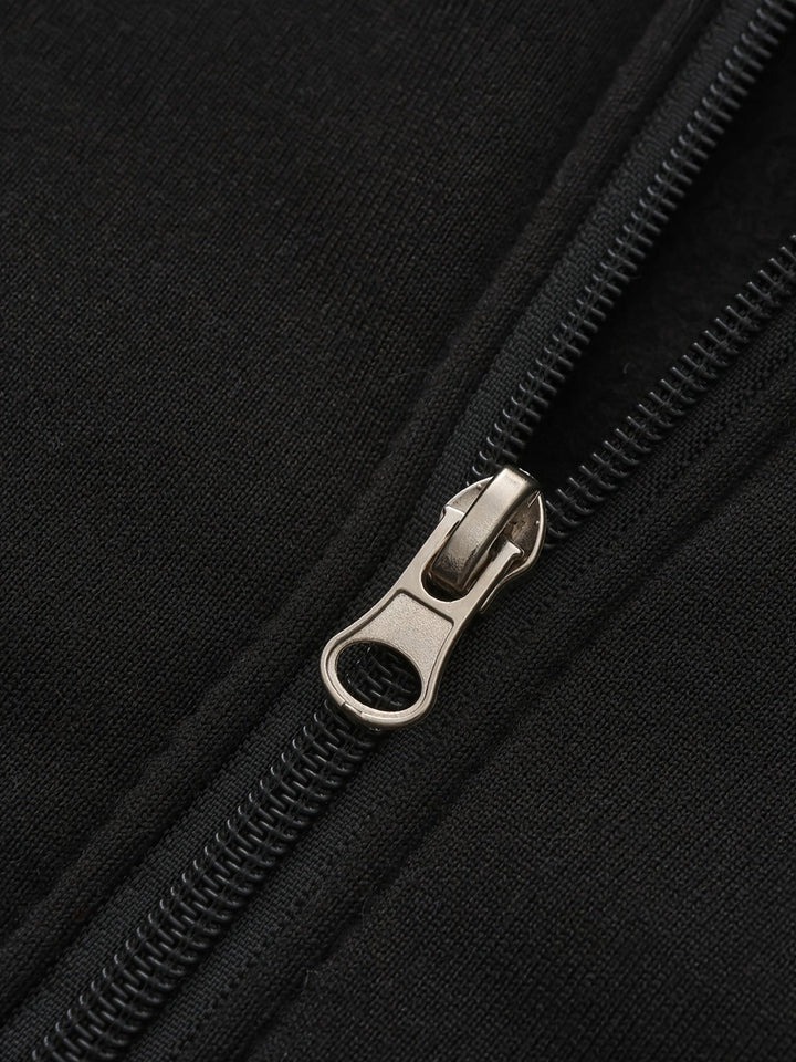 Cedric | Kolorowy Blok Zip-Up Hoodie