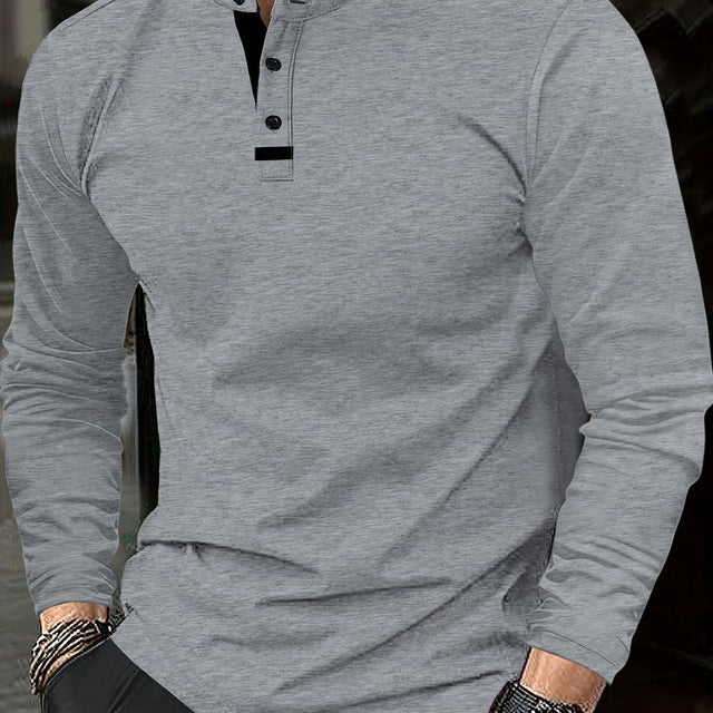 Jasper | Wyrafinowany longsleeve Henley