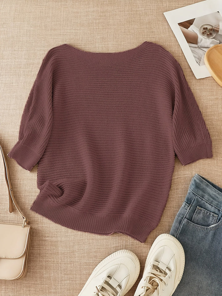 Lena | Luźny sweter z otwartym splotem