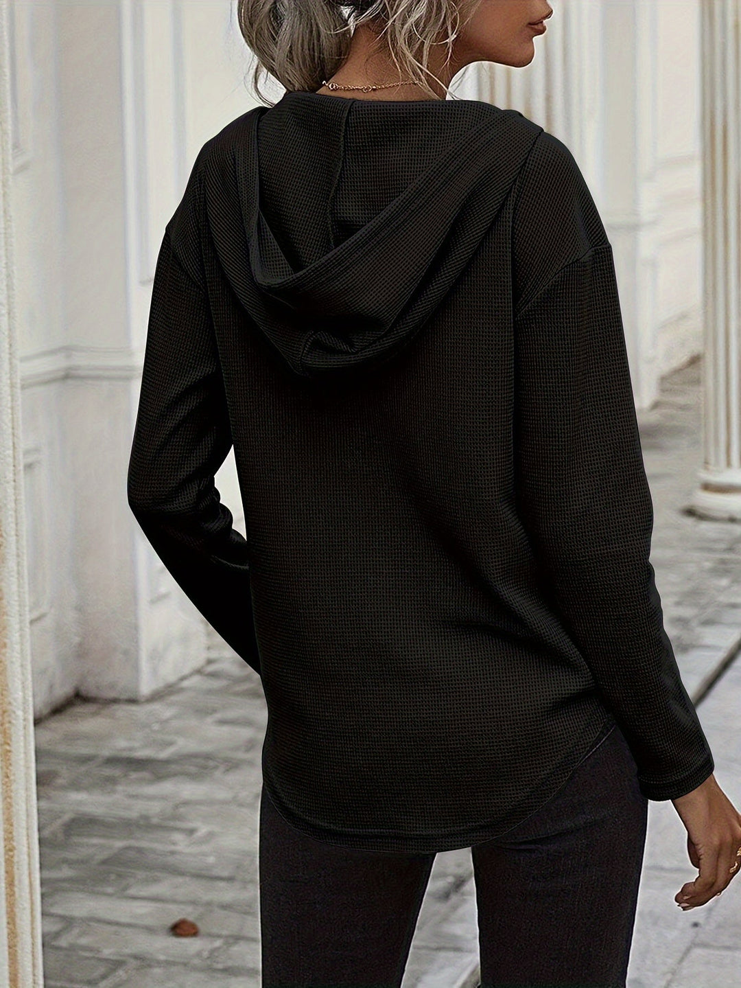 Kendra | Luźna Bluza z Kapturem w Serek