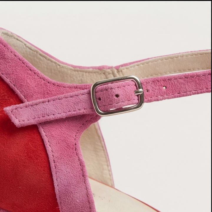 Joanna | Nowoczesne Zamykanie T-Strap na Obcasie