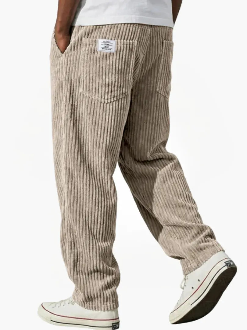 Gary | Spodnie w stylu vintage z kordurowej tkaniny