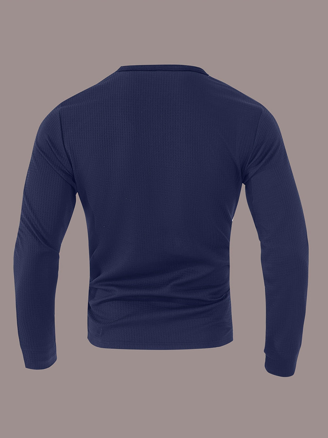 Curtis | Teksturowany Henley z Długim Rękawem