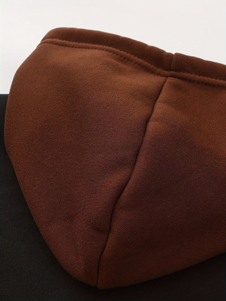 Cedric | Kolorowy Blok Zip-Up Hoodie
