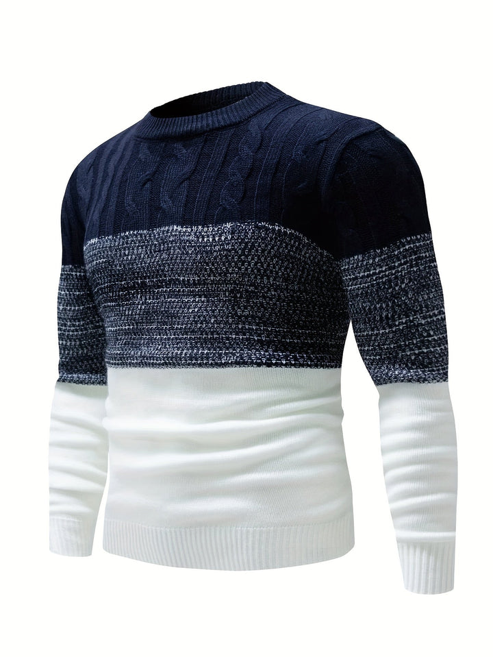 Graham | Sweter z dekoltem w serek w kolorze blokowym