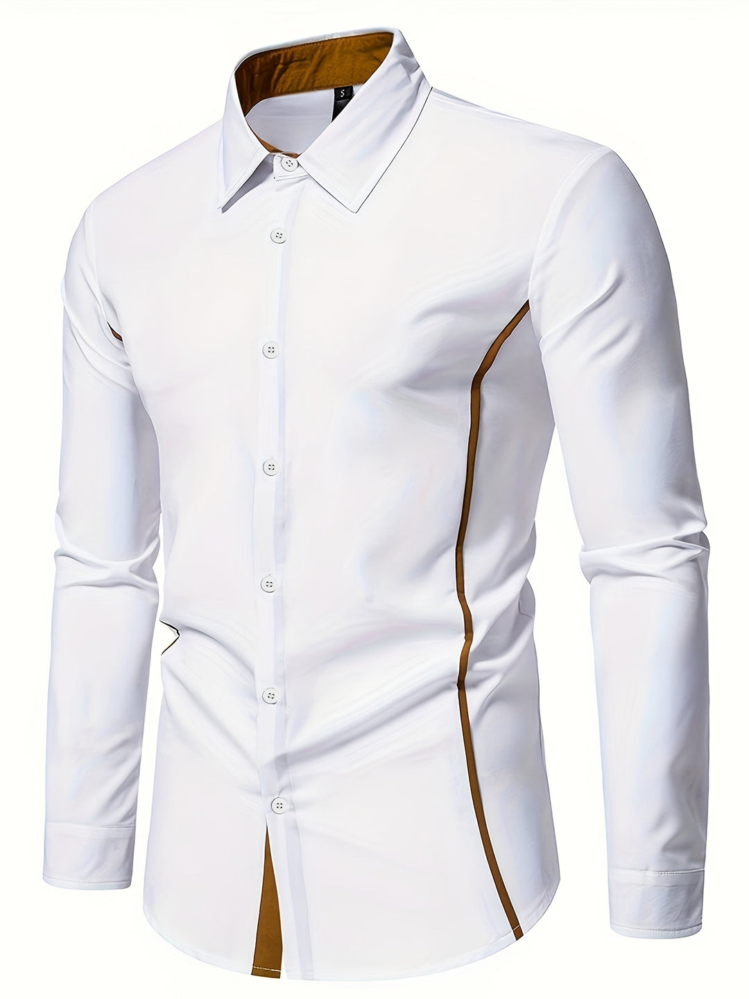 Graham | Slim Shirt z Kontrastowym Wykończeniem