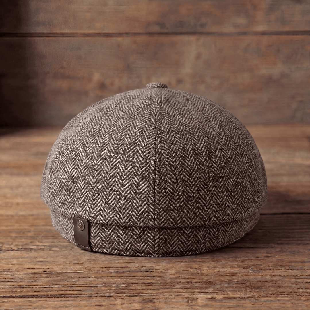 Manuel | Klasyczna Czapka w Wzór Herringbone