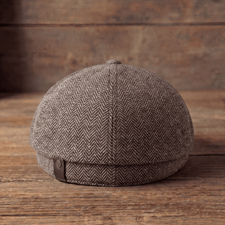 Manuel | Klasyczna Czapka w Wzór Herringbone