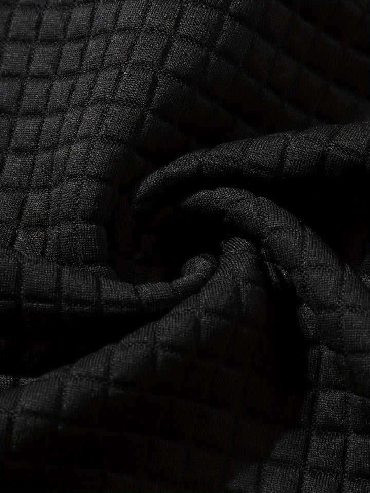 Hayes | Teksturowany Hoodie w Blokach Kolorystycznych