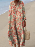 Anastasie | Sukienka z Wzorem Kwiatowym w Stylu Vintage