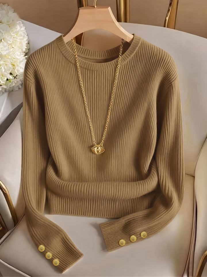 Gretchen | Sweter z ribbowanym mankietem