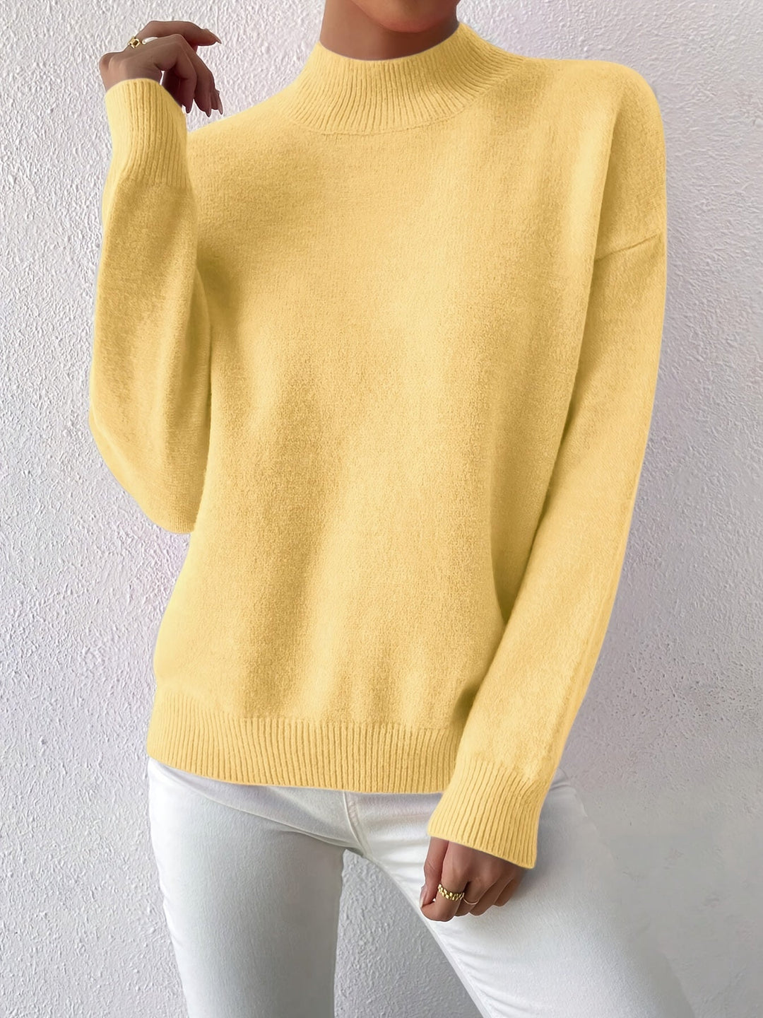 Lorelei | Elegancki Sweter z Mock Neck