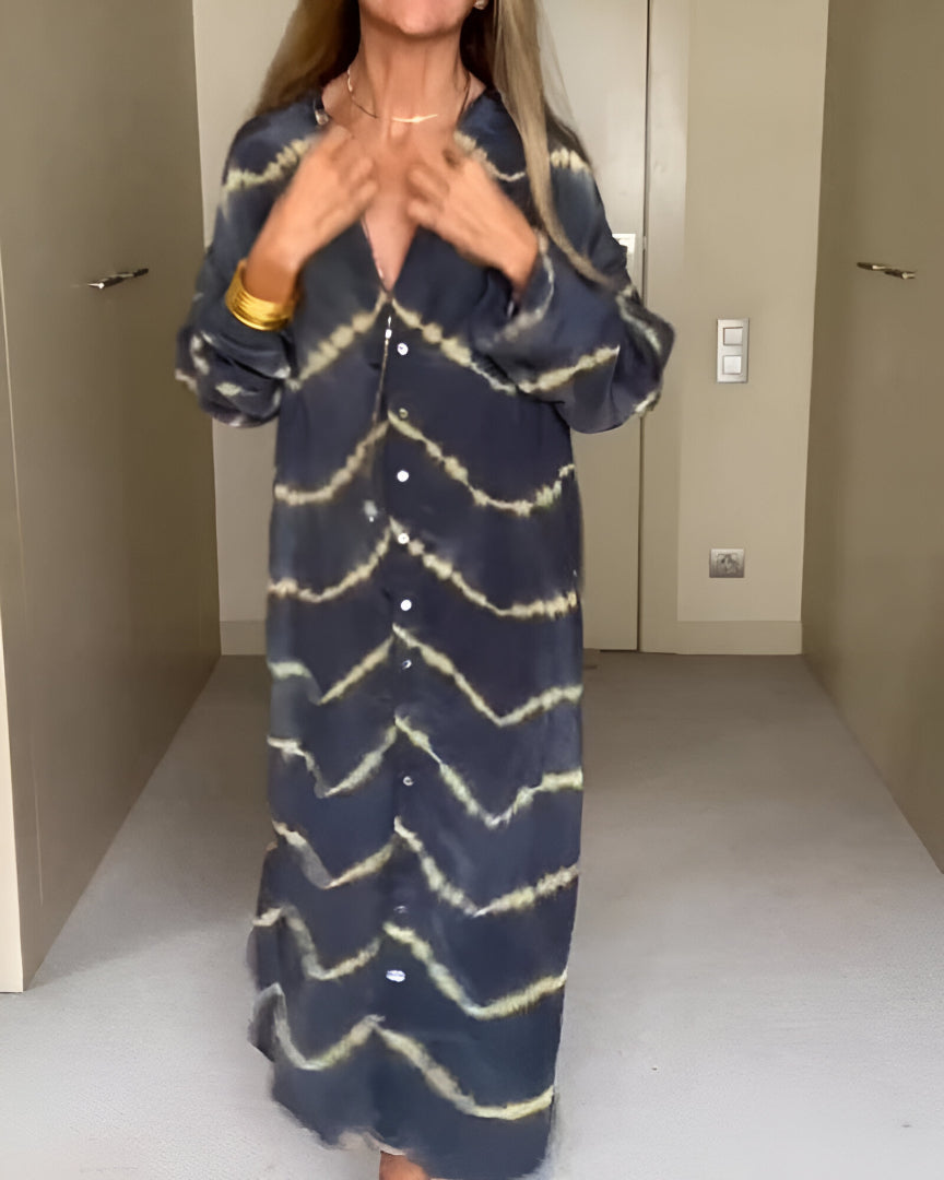 Julia | Klasyczna Boho Sukienka z Dekoltem w Szpic