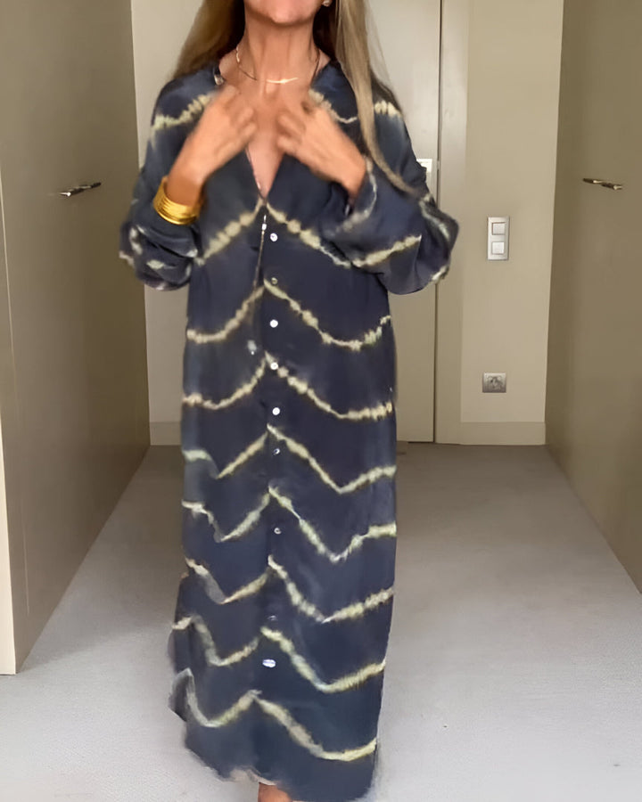 Julia | Klasyczna Boho Sukienka z Dekoltem w Szpic