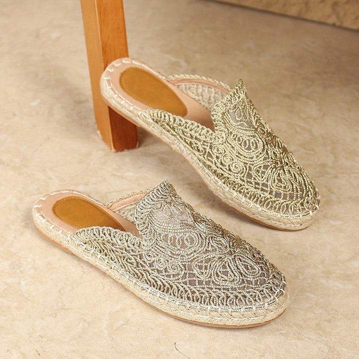 Bonnie | Plecione Klapki Slip-On