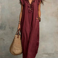 Marisol | Sukienka Maxi w Stylu Boho z Falbankami