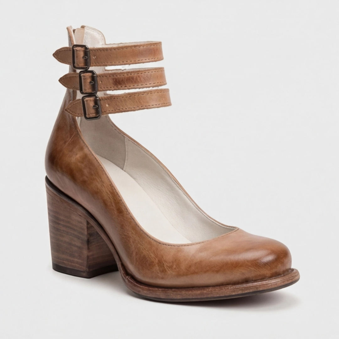 Lato | Eleganckie Retro Szpilki na Kostkę