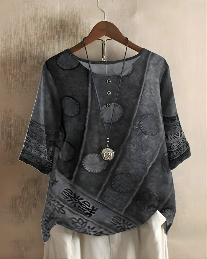 Fiona | Luźna letnia bluzka boho
