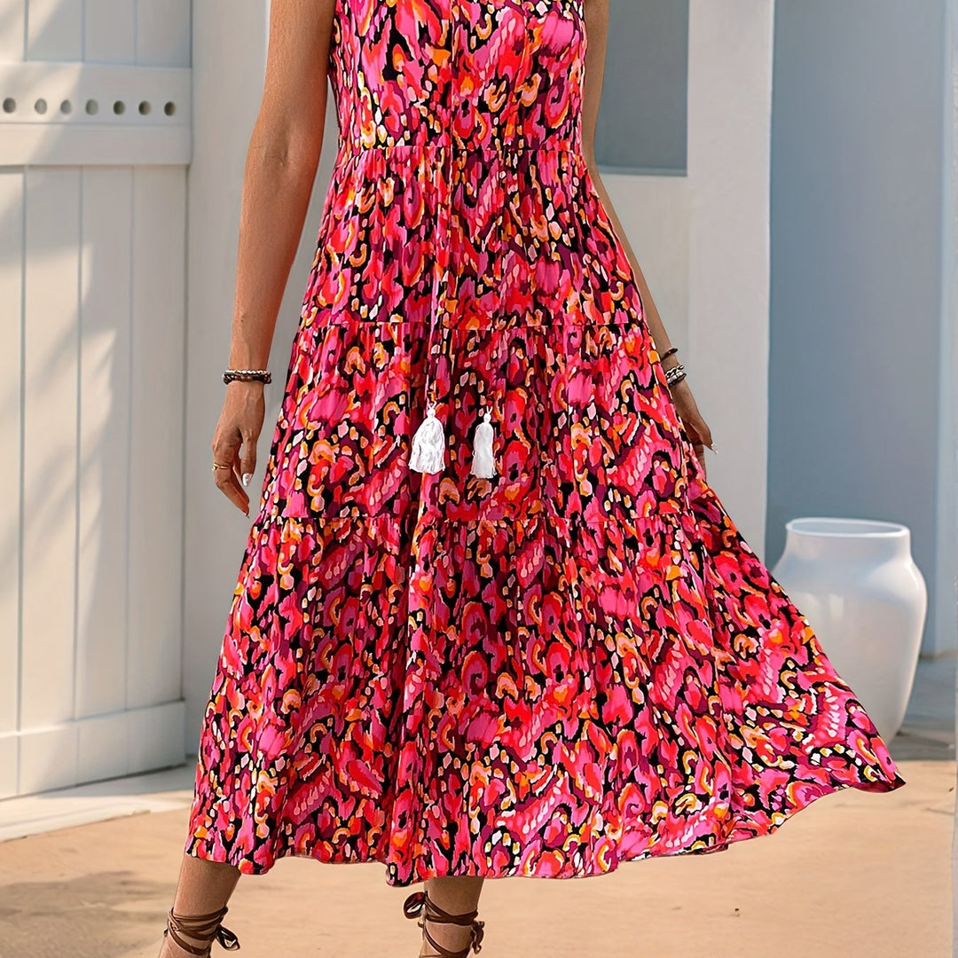 Delia | Swobodna Boho Maxi Sukienka