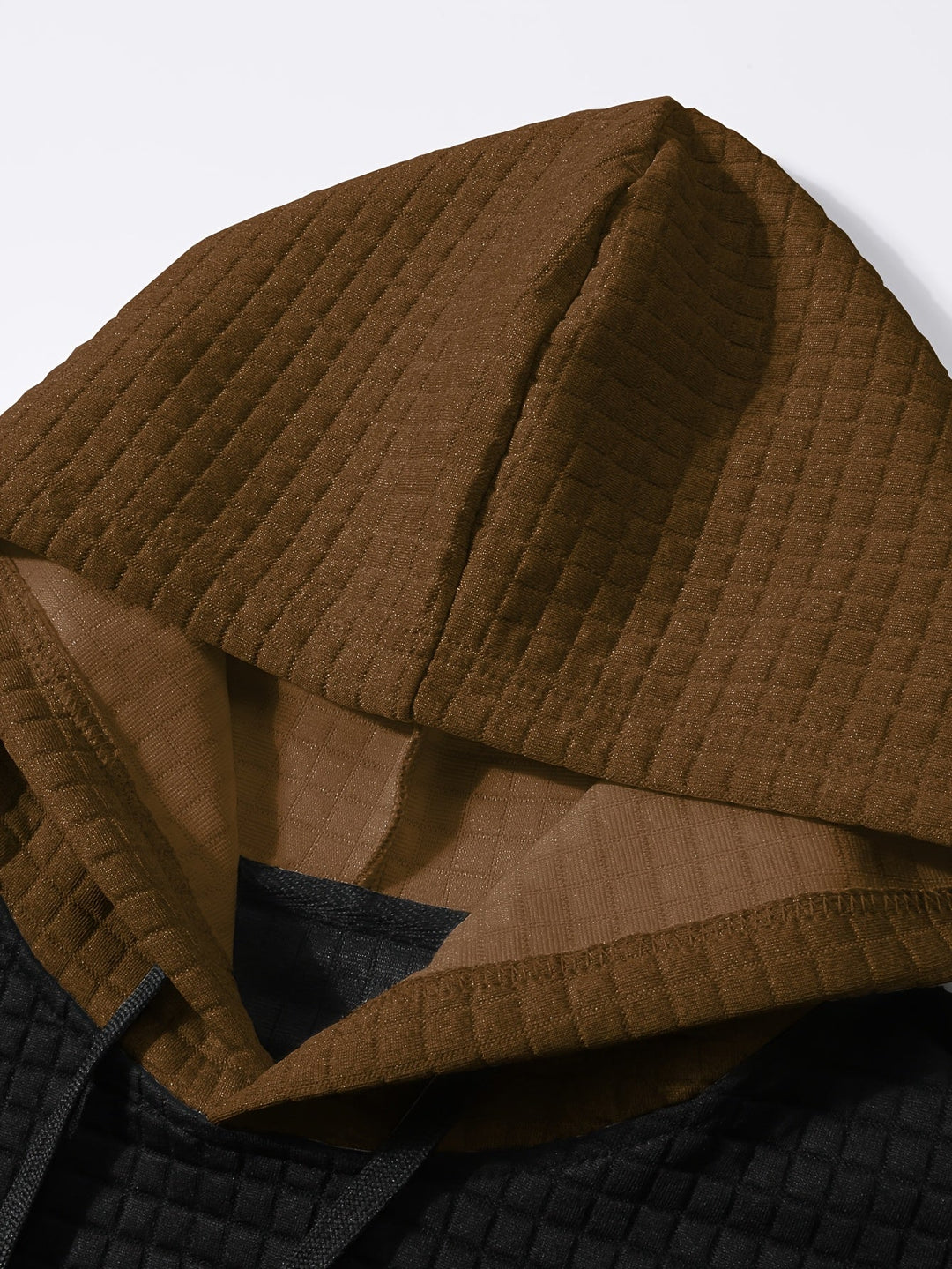 Hayes | Teksturowany Hoodie w Blokach Kolorystycznych