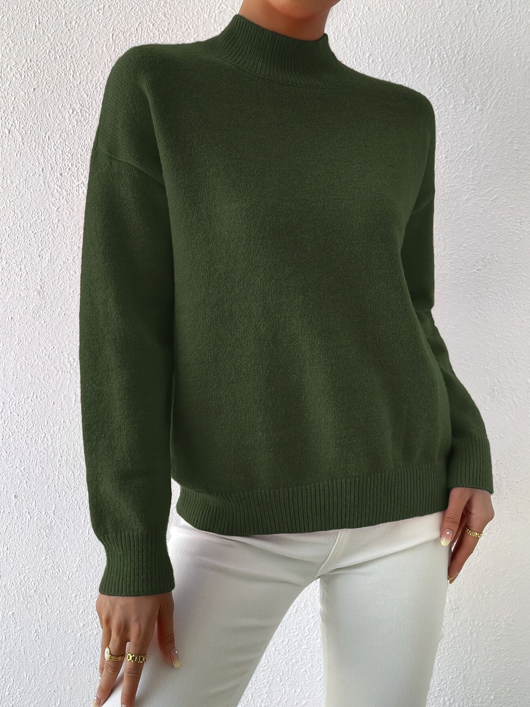 Lorelei | Elegancki Sweter z Mock Neck