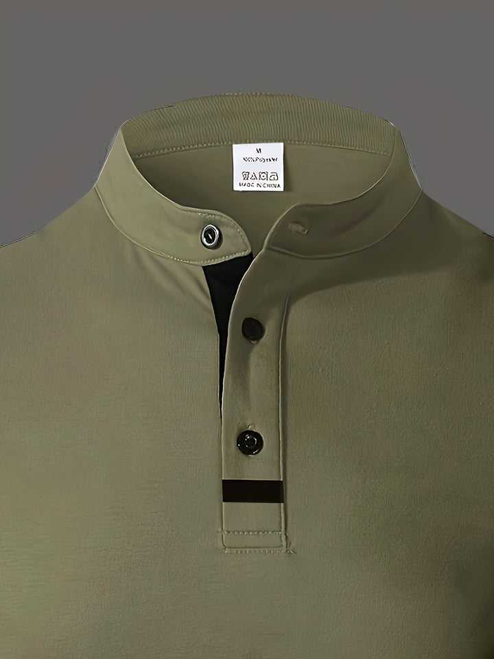 Jasper | Wyrafinowany longsleeve Henley