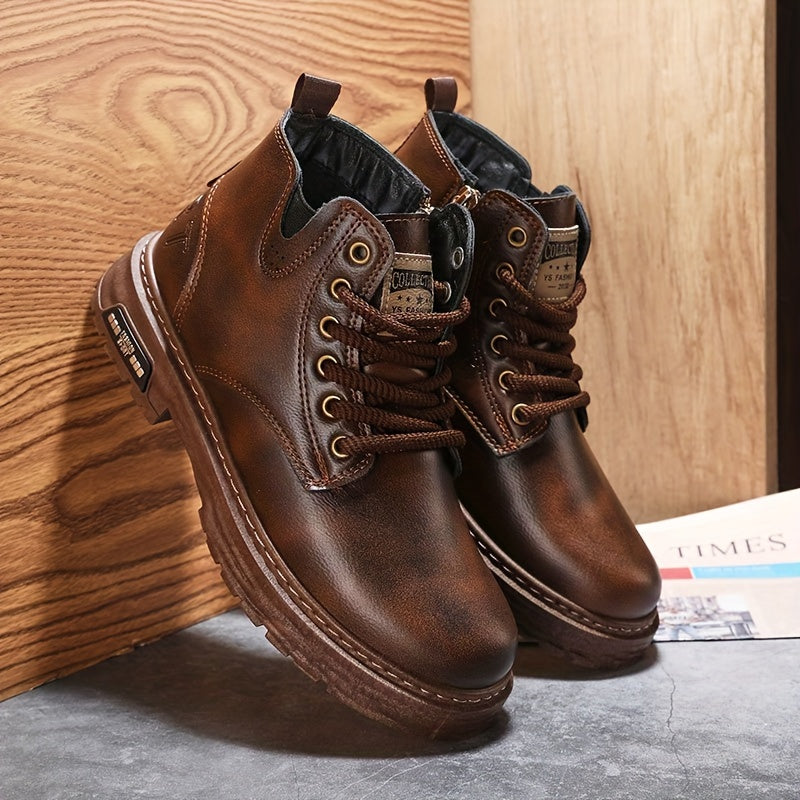 Duncan | Wytrzymałe wysokie buty sznurowane
