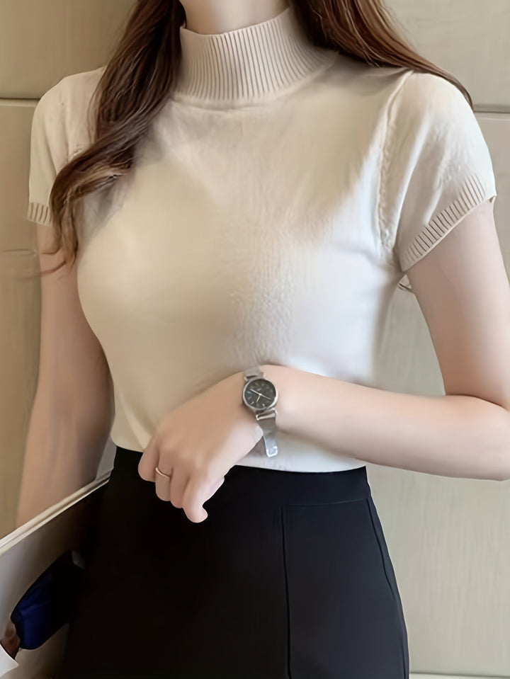 Della | Elegancki Top z Mock-Neck