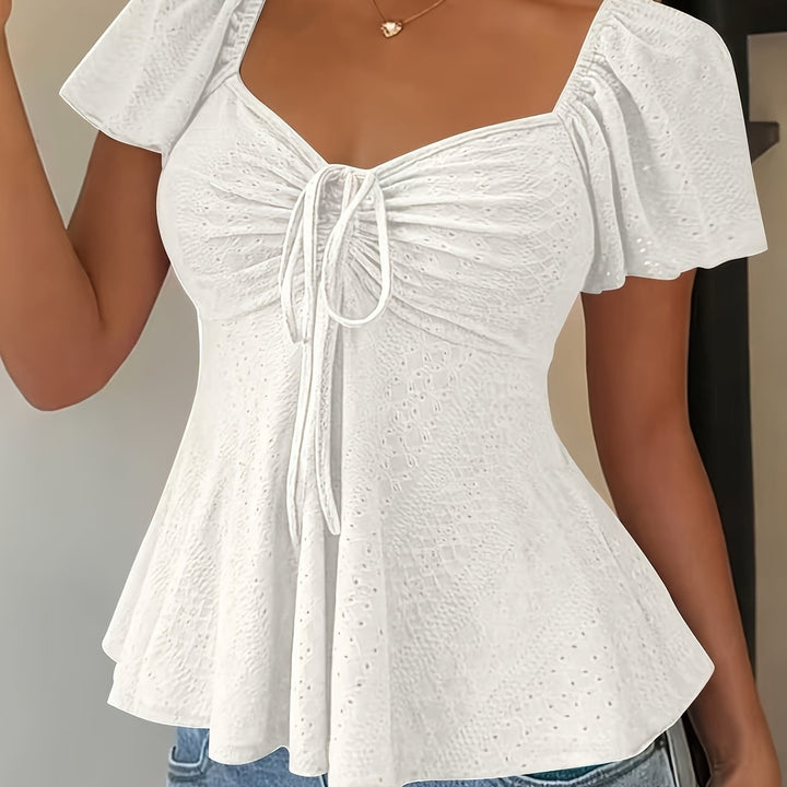 Josephine | Bluzka Peplum z Falbanami